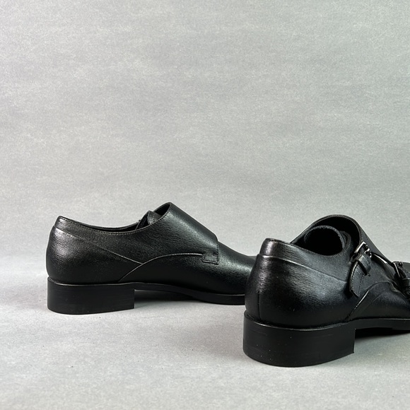 Porsche design leather double strap monk shoes, never worn. - Picture 6 of 12